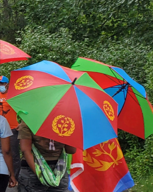 Bahlna Eritrean Flag Umbrella